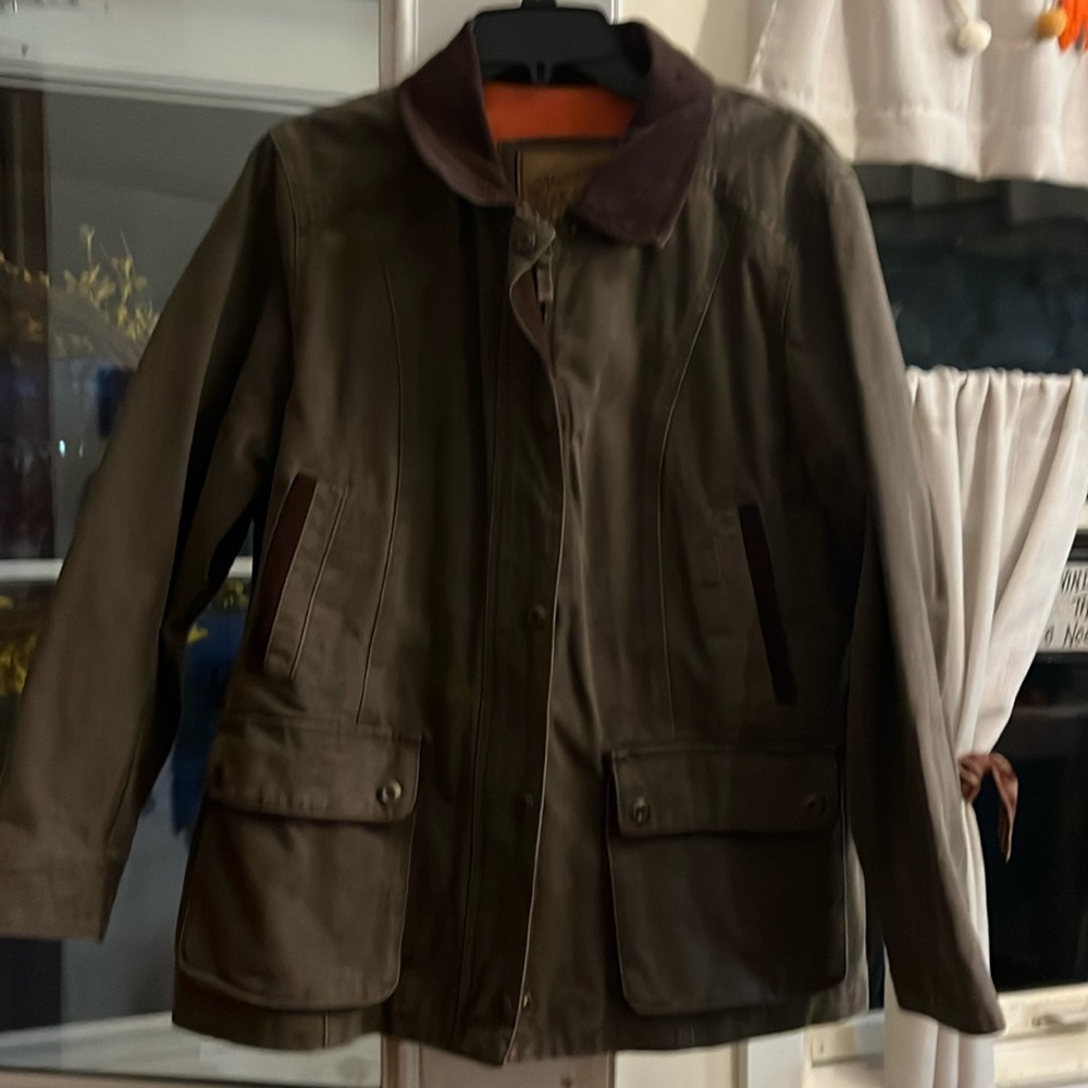 Womens fleece lined barn coat